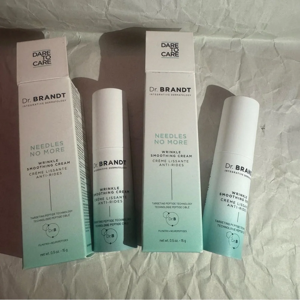 2 x Dr Brandt needles no more wrinkle smoothing cream